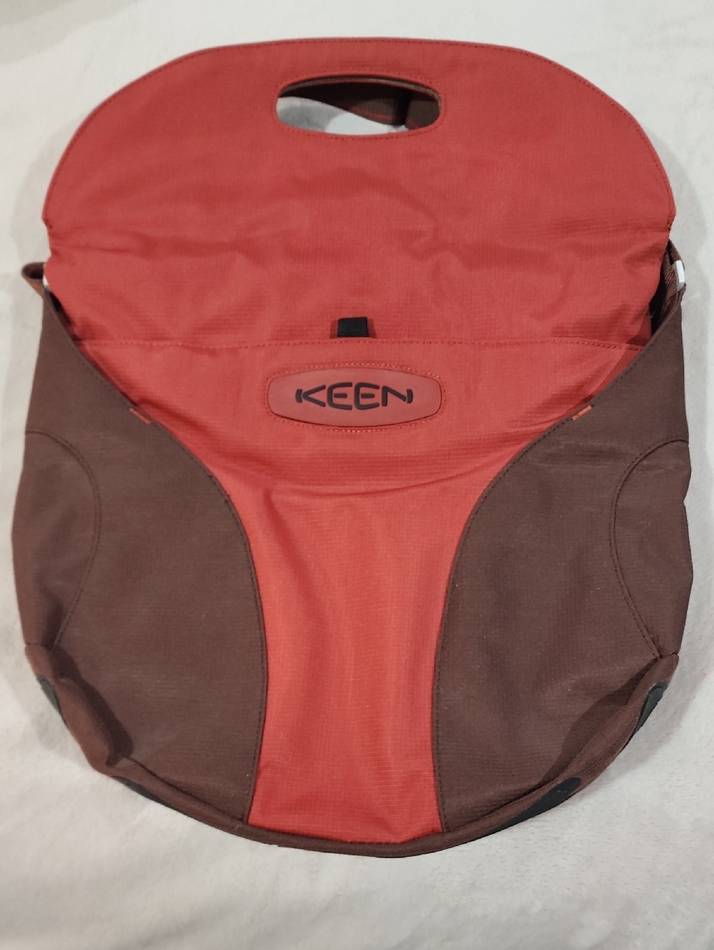 NWOT KEEN Hybrid Transport Rust/Brown Large Messenger Bag - Picture 3 of 11